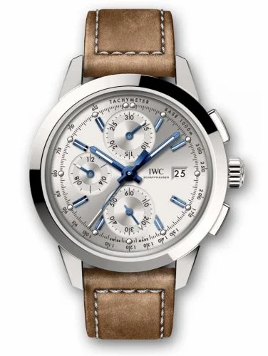 IWC Ingenieur Chronograph Custom Stainless Steel / Silver-Blue / Calf IW3808-AQ (IW3808AQ)